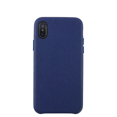 KMP Vegane Leder Schutzhülle für iPhone XS, X Sargasso Blue
