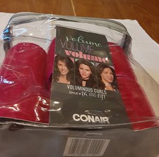 Lot 30 Conair Self Grip Voluminous Curls Self-Grip Hair Rollers Assorted Sizes