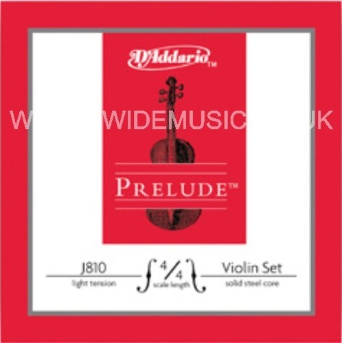 D'ADDARIO J810 Prelude Violin String Set - 4/4 Scale - with a choice of 3 gauges - Picture 2 of 4