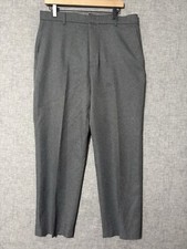 Vintage Levi's Action Slacks Dacron Polyester Gray Dress Pants 36x31 35x30 EUC