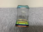 3D Laser Etched Rose Crystal Glass Cube Paperweight