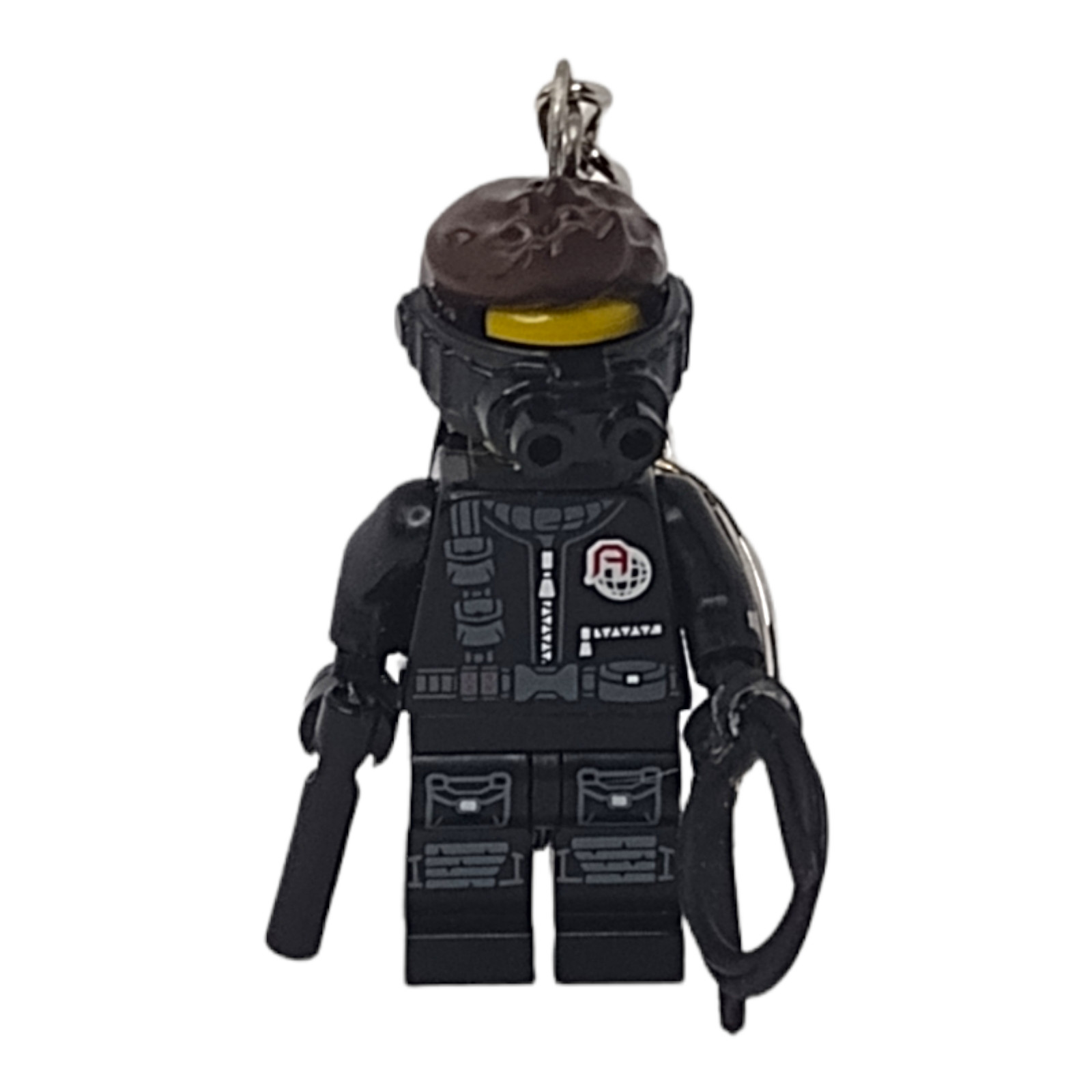 Lego Minifigure Keychain Spy Secret Agent w/ Night Vision