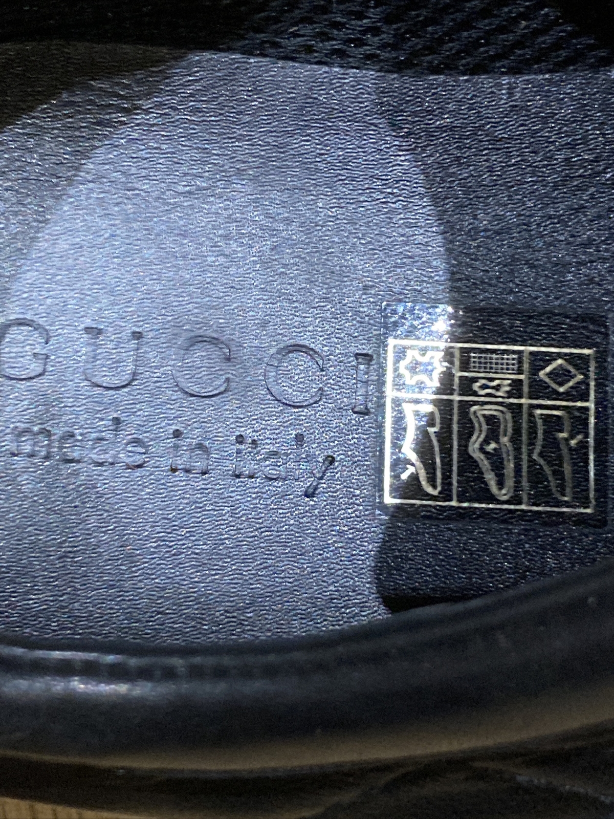 Vintage Y2K Gucci Black Leather Shoes/Trainers Size 41 E, (UK 7) 9