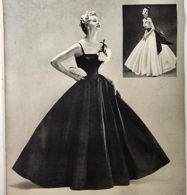 Moon Magic Formal Gown Dress Simplicity Women Fashion Vtg 1953 Magazine Print Ad