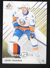 2016-17 SP Game Used Gold Spectrum Premium Material 2/10 John Tavares #36 z2a