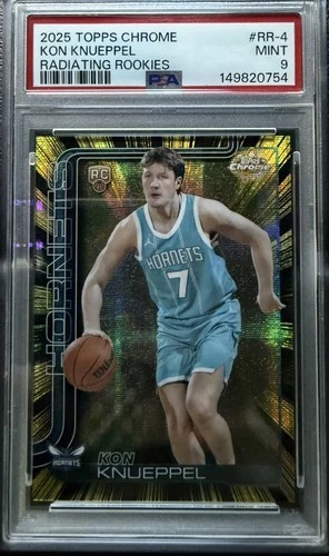 2025 Topps Chrome Update Kon Knueppel Base (PSA 9)