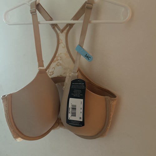 Maidenform Front Close Racerback Bra Size 34C Gloss Underwire Smartzone Cups