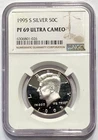 1995 S JOHN F. KENNEDY Silver Proof NGC Graded PR69UCAM 50c Coin