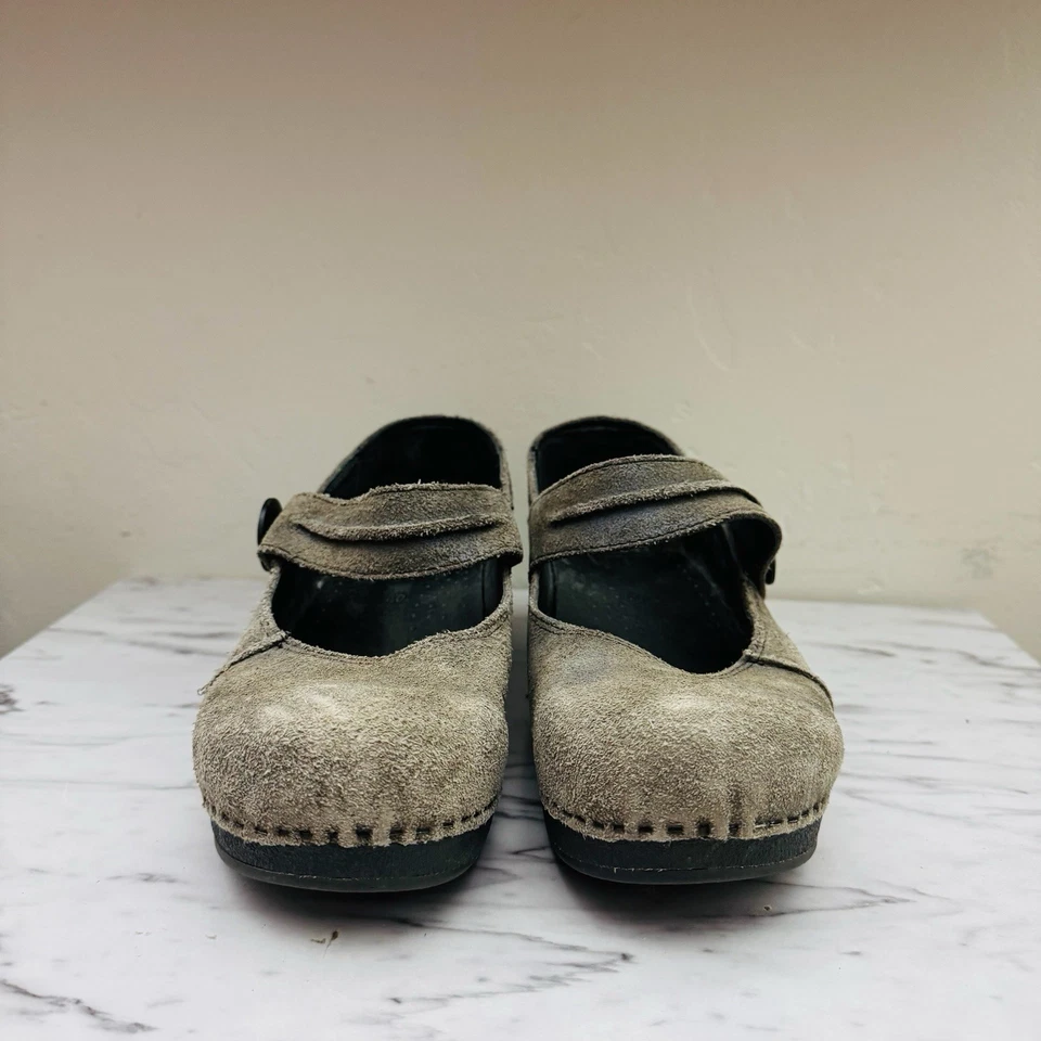 Dansko Gray Suede Mary Jane Slip On Shoes Women’s Size 9 - Image 2 of 4