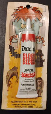 Vintage Topstone Dracula Blood Vampire Halloween Costume Sealed Blister #6982