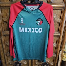 Mexico 2022 FIFA World Cup Officially Licensed Soccer Jersey Green/Red Size S