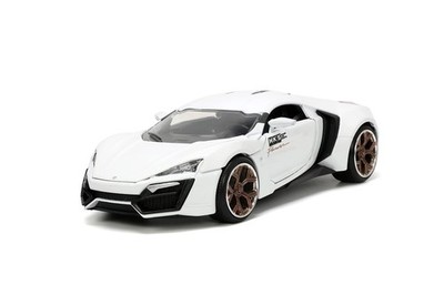 Jada Hyper-Spec 1:24 W Motors Lykan Hypersport Die-cast Car 8 inches, White 