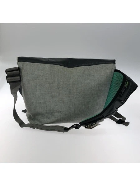 Sac bandoulière rétro BURTON Messenger gris années 00 Y2K d'occasion - Photo 2/4