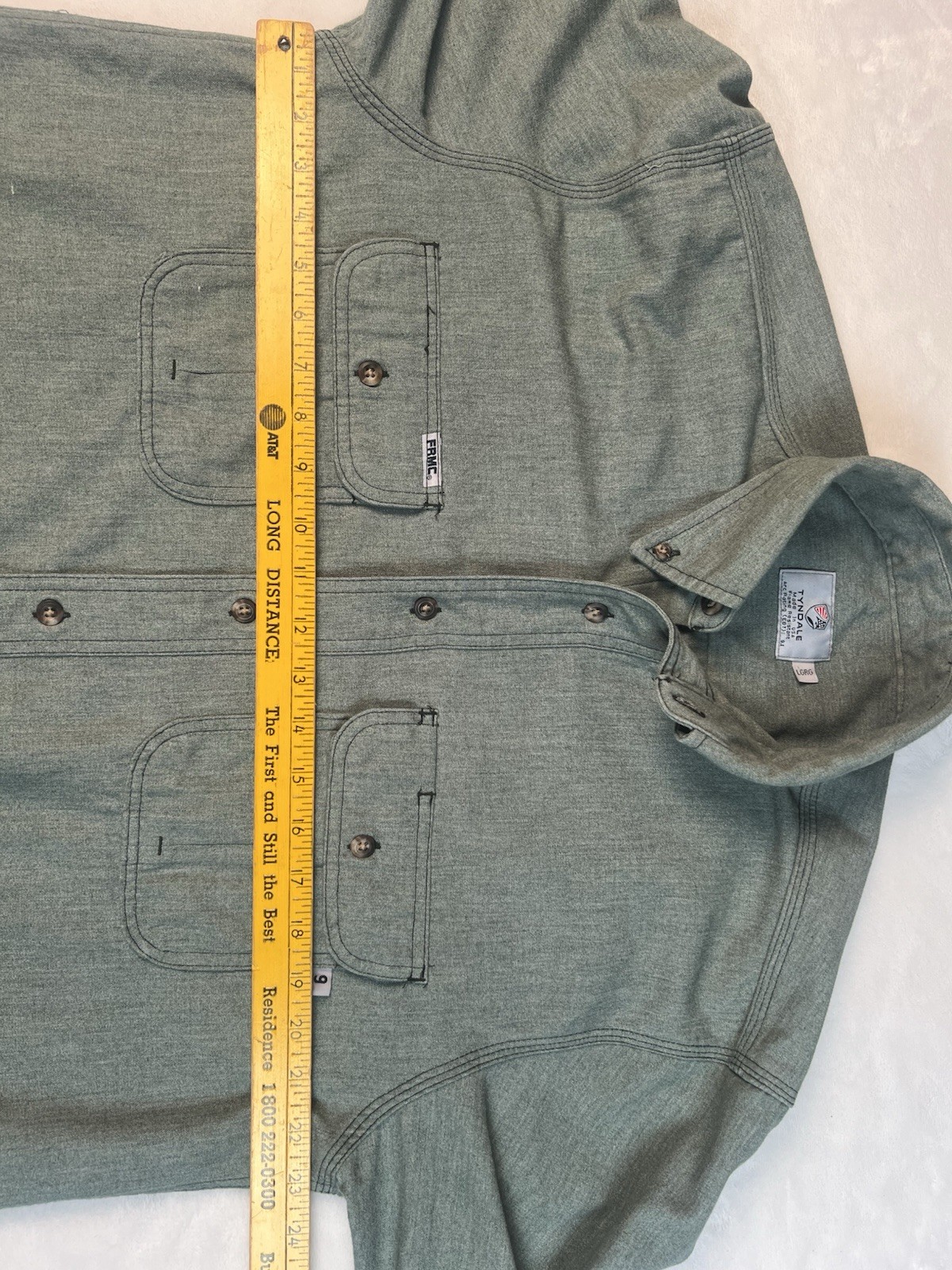 Tyndall Flame Resistant Large Button Down Green M… - image 6