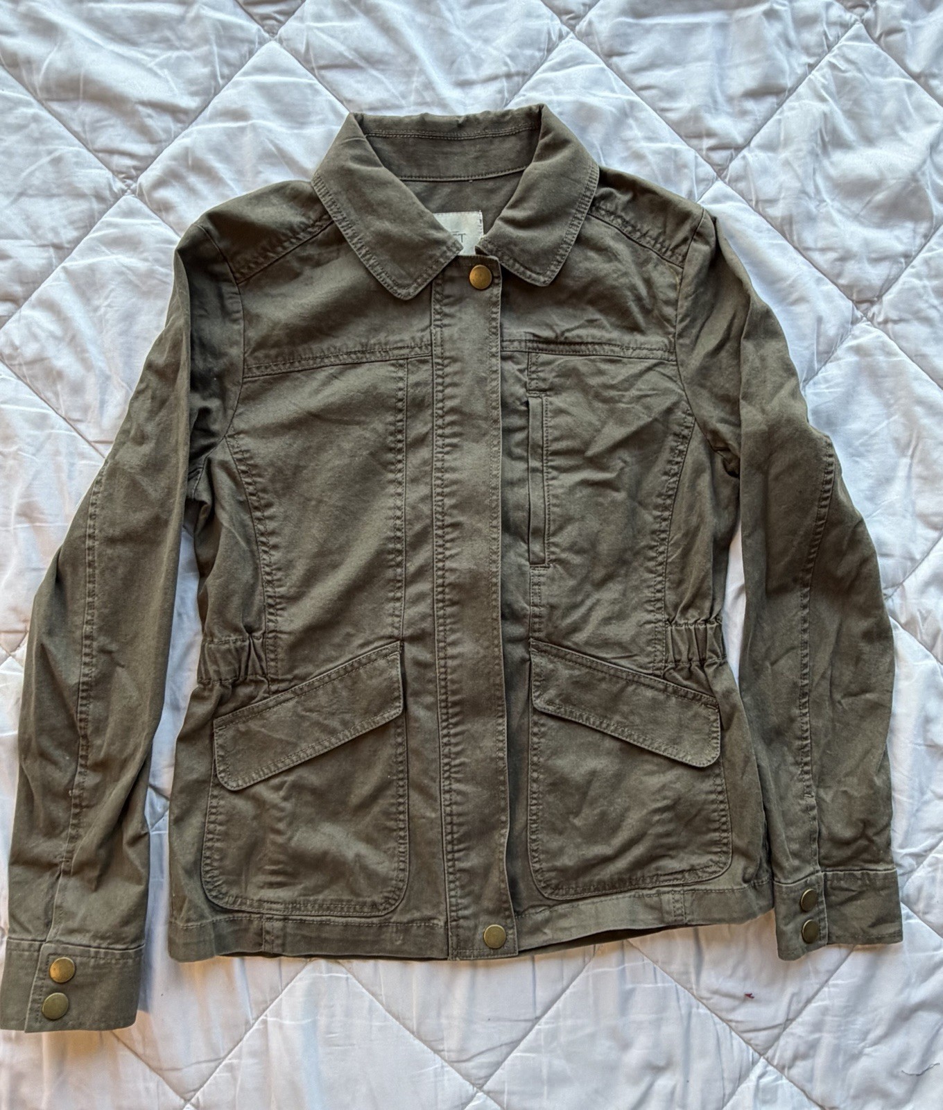 Ann Taylor Loft Women’s Olive Basic Jacket Size S… - image 1