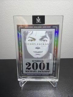 Album Michael Jackson Keepsake Spotlight INVINCIBLE Silver Card #7 #d/2001