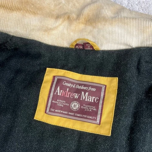 Andrew Marc Country & Outdoor Yellow Fireman Clasp Coat jacket Size Medium Men's image 10
