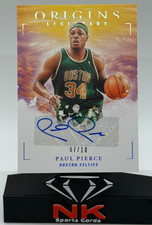 2020 Origins Paul Pierce Legendary Auto Gold /10 Boston Celtics