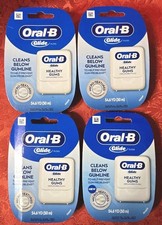 Oral-B Glide Healthy Gums Floss Unflavored 54.6 Yd Each 4 Pack New Sealed 0Ship
