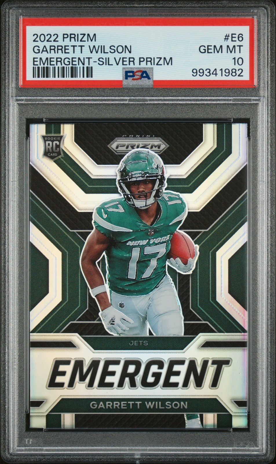 Garrett Wilson Panini Prizm Emergent #E6 Silver