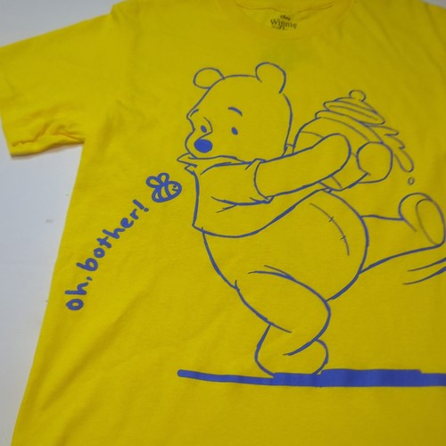 New Winnie The Pooh Women's T-shirt Yellow Sz Small Disney No Tags Short Sleeve - Picture 2 of 7