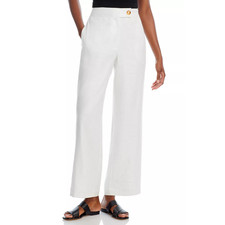 Tahari Wide Leg Pants White Size 2