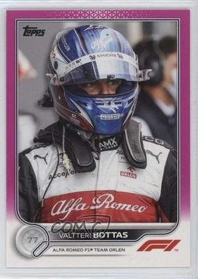 2022 Topps Formula 1 F1 Racers Fuchsia 14/150 Valtteri Bottas #60 12a6