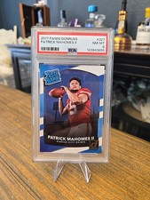 2017 Panini Donruss White Blue Patrick Mahomes II Rated Rookie #327 PSA 8 (RC)