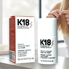 K18 Leave-in Molecular Repair Hair Mask 0.5 fl oz / 15 ml FRESH NEW