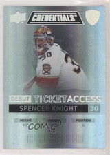 2021 Upper Deck Credentials Debut Ticket Access /299 Tier 4 Spencer Knight 11n0