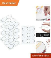 Transparent White Drum Dampeners - 30 Gel Pads for Precision Sound Control