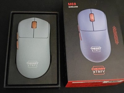 Cherry Xtrfy M68 Wireless Light Gaming Mouse Blue / Brown 1khz Version