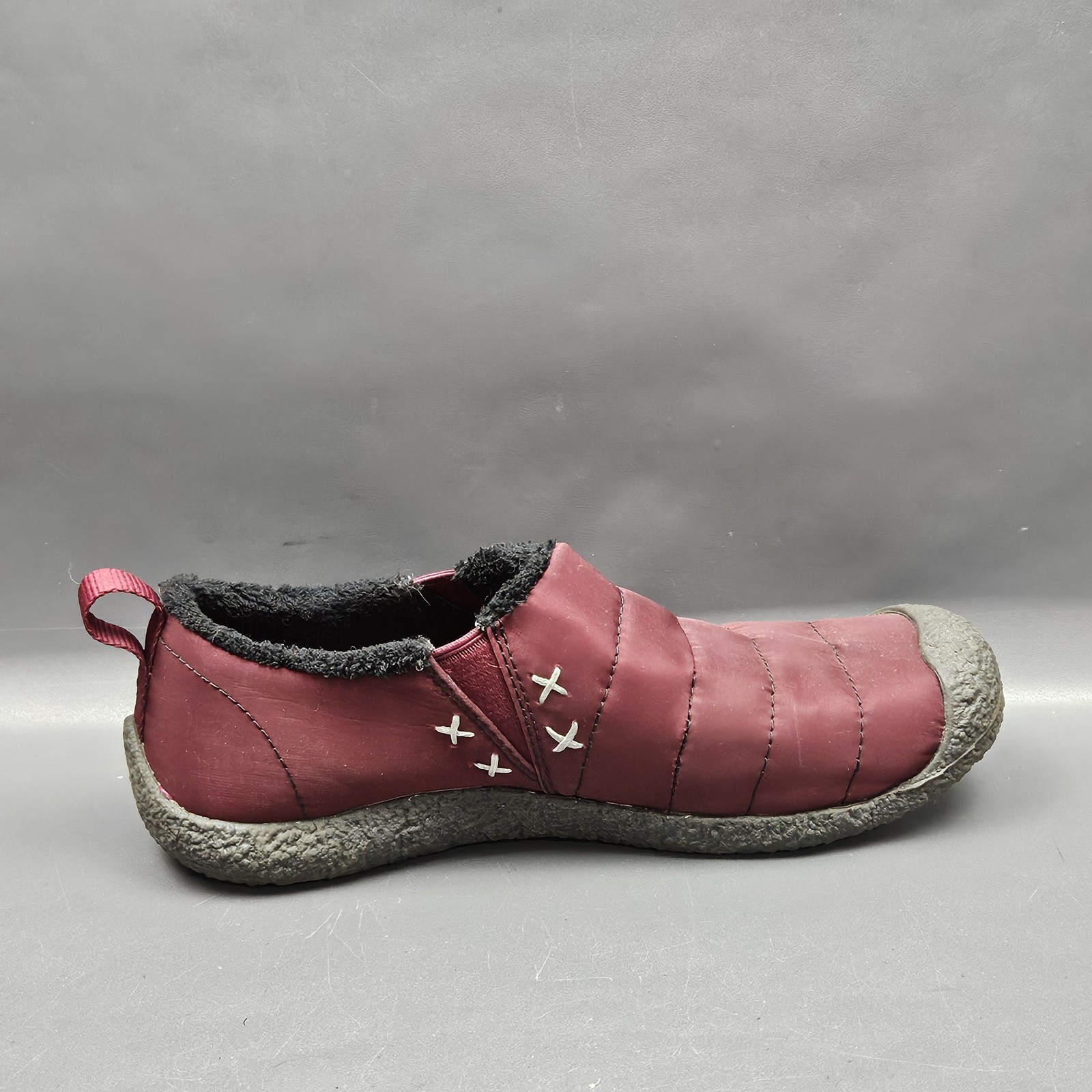 Scarpe Keen Howser II donna 7 bordeaux slip on trapuntate foderate in pile invernali