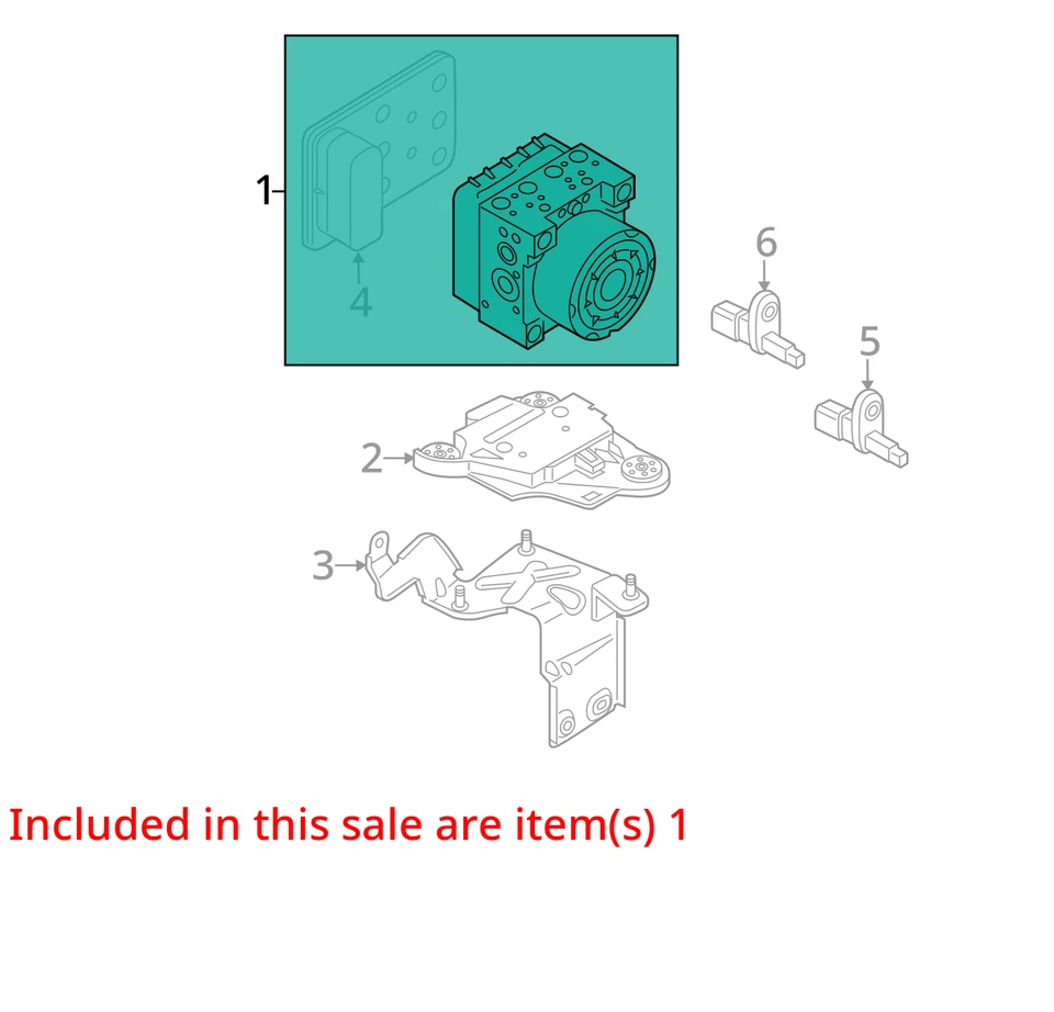 Módulo de control de bomba ABS Volkswagen Golf 2015-2016 BMR2R Foto 3 de 4