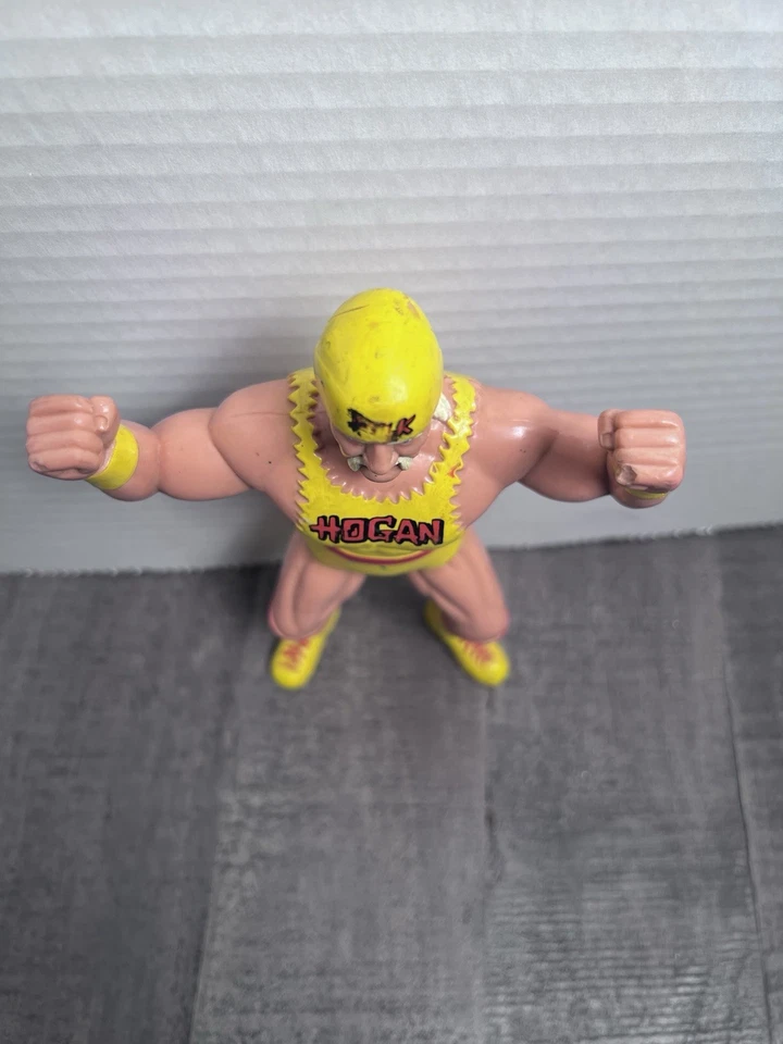 Винтажная экшн-фигурка рестлера 1994 WCW Hulk Hogan серия 1 ЧИТАЙТЕ/СМОТРИТЕ ФОТО - Изображение 4 из 4