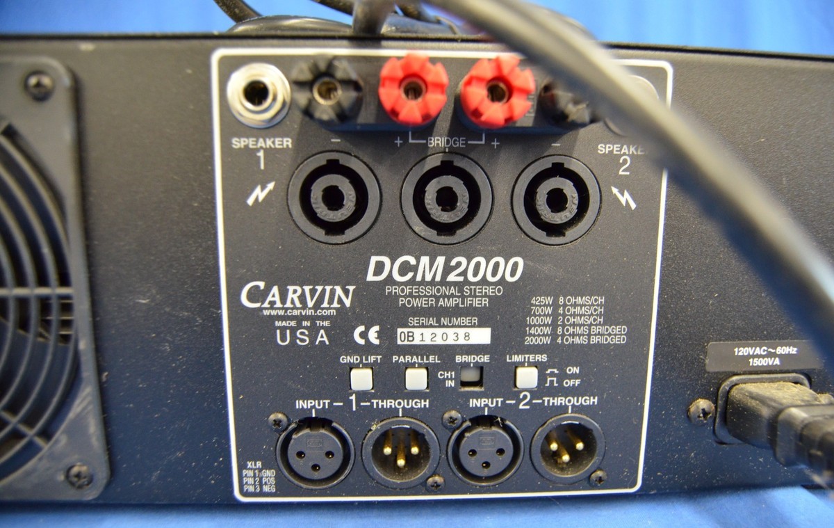 Carvin DCM 2000 Professional Power Amplifier 2000 Watts . | eBay