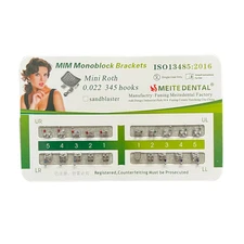 20Sets Dental Orthodontic Monoblock Brackets Mini Roth 022 345 Hooks