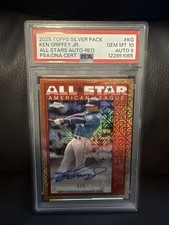 2025 Topps Ken Griffey JR. Silver Pack All Stars Auto-Red /5 #KG PSA 10
