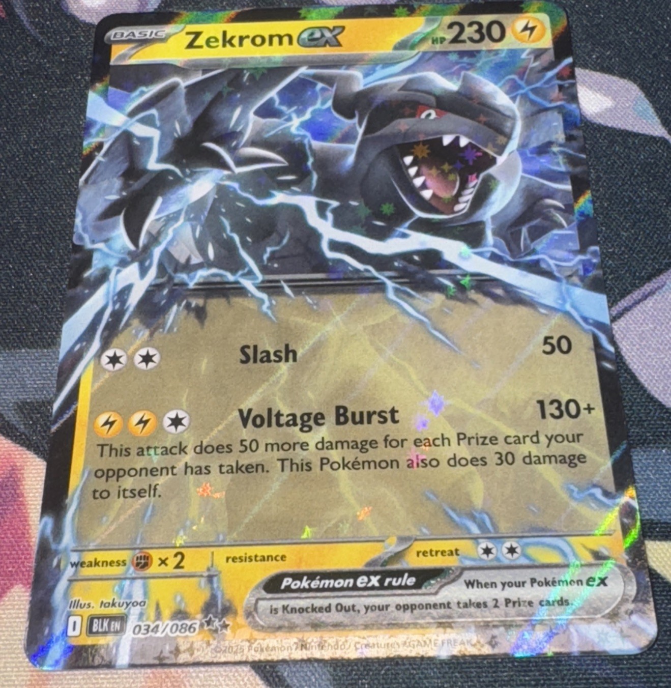 Zekrom ex 034/086 Pokemon SV: Black Bolt NM