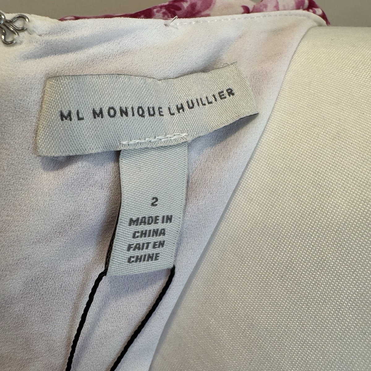 Monique Lhuillier Maxi Floral Pleated V-Neck Dress Flutter Sleeve Wedding 2  NEW | eBay