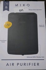 Miko Essence A-100 HEPA Air Purifier for Home/ Office - Black