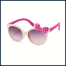 Cute Cartoon Bowknot Sunglasses, Girls Kids Children Sunshade Glasses For