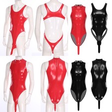 Men's Jockstrap Wrestling Singlet With Sheath Penis Clubwear Nightwear Bodysuit