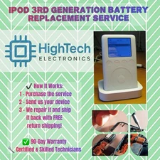 iPod 3rd Generation Battery Replacement service Repair