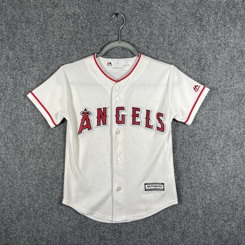Majestic Coolbase Los Angeles Angels Blank Jersey White Youth Size Small / 8