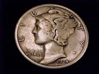 1924-S  Mercury Dime,  Fine  Grade