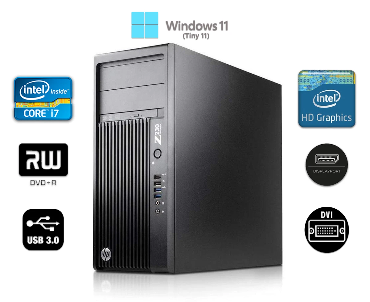 HP Z230 Tower Integrated/On-Board Graphics PC Desktops & All-In