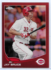 2013 TOPPS CHROME BASEBALL JAY BRUCE #109 RED REFRACTOR 16/25 SSP RARE FIND