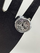 Finger Ring Watch Analog Quartz Stainless Steel Adjustable Stretch Band J2