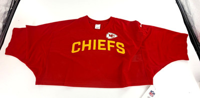 New Nike Women's Kansas City Chiefs Jersey NFL Size Large L Cropped Loose Fit